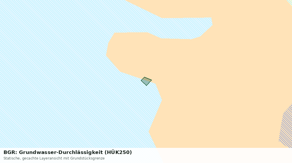Statische Kartenansicht: BGR: Grundwasser-Durchlässigkeit (HÜK250)