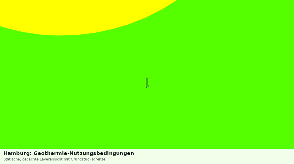 Statische Kartenansicht: Hamburg: Geothermie-Nutzungsbedingungen