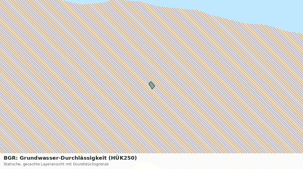 Statische Kartenansicht: BGR: Grundwasser-Durchlässigkeit (HÜK250)