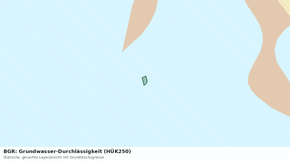 Statische Kartenansicht: BGR: Grundwasser-Durchlässigkeit (HÜK250)