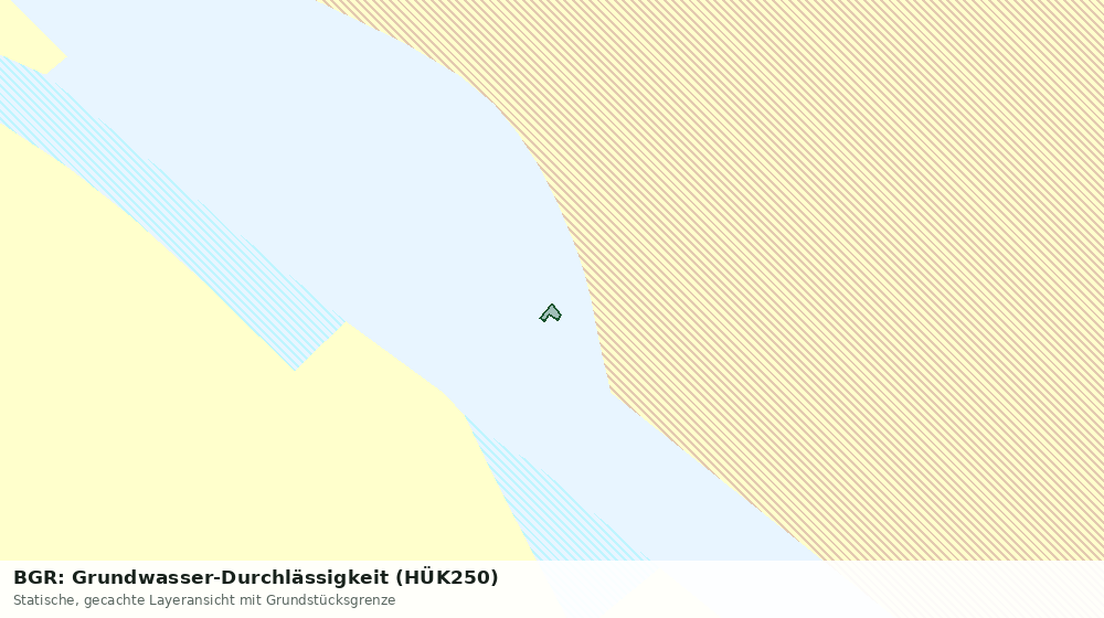 Statische Kartenansicht: BGR: Grundwasser-Durchlässigkeit (HÜK250)