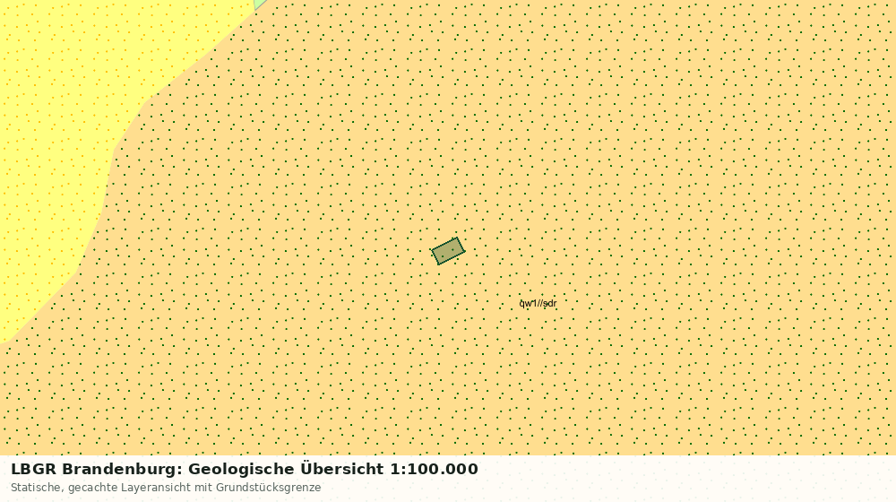 Statische Kartenansicht: LBGR Brandenburg: Geologische Übersicht 1:100.000