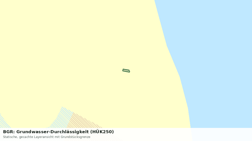 Statische Kartenansicht: BGR: Grundwasser-Durchlässigkeit (HÜK250)