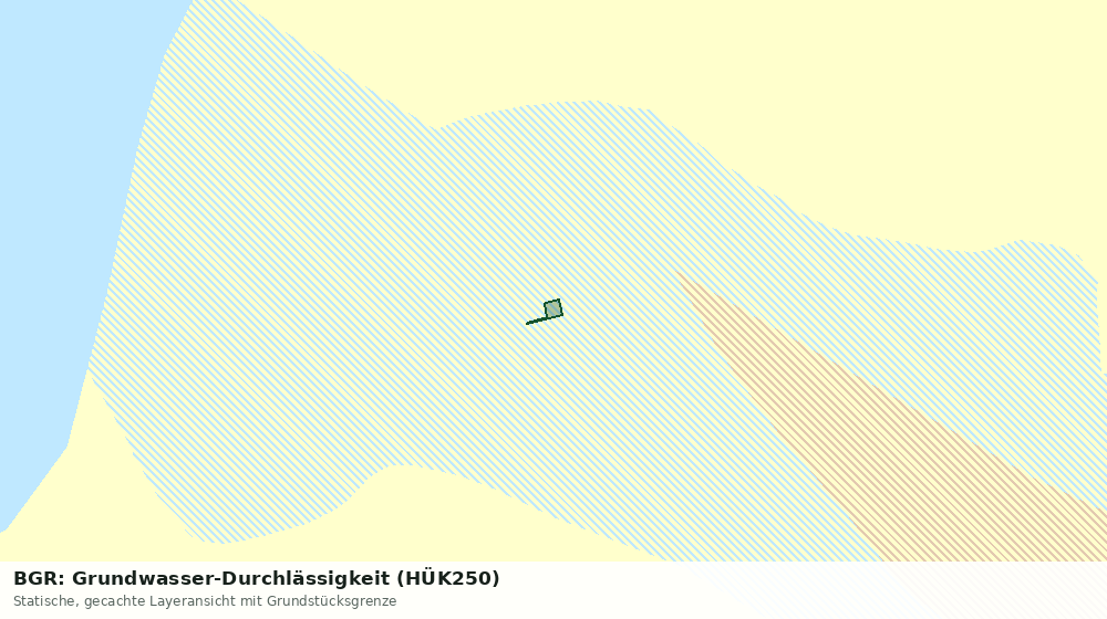 Statische Kartenansicht: BGR: Grundwasser-Durchlässigkeit (HÜK250)