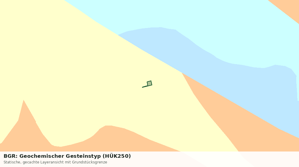 Statische Kartenansicht: BGR: Geochemischer Gesteinstyp (HÜK250)