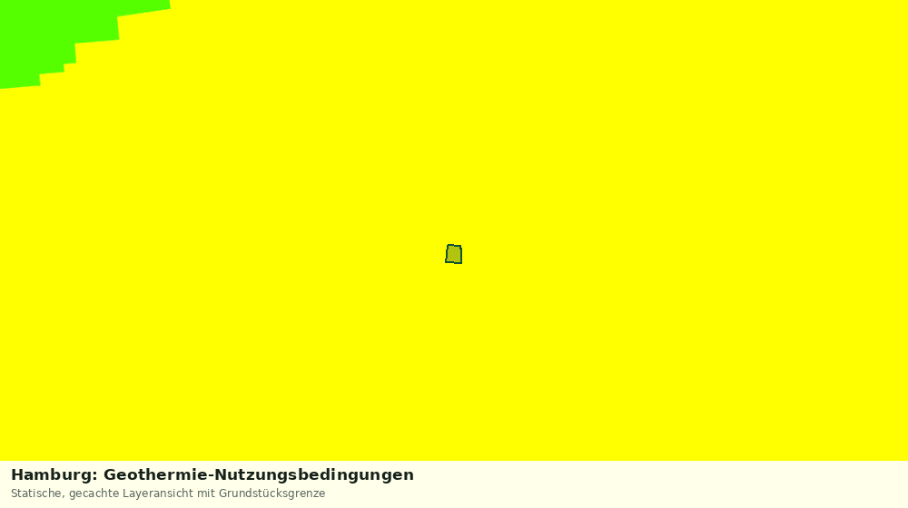 Statische Kartenansicht: Hamburg: Geothermie-Nutzungsbedingungen