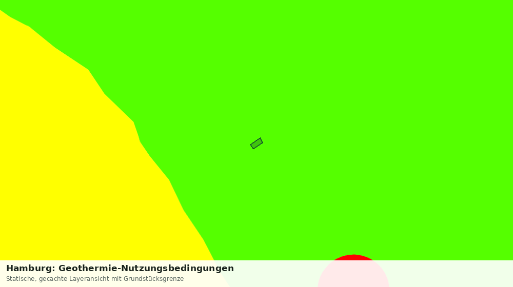 Statische Kartenansicht: Hamburg: Geothermie-Nutzungsbedingungen