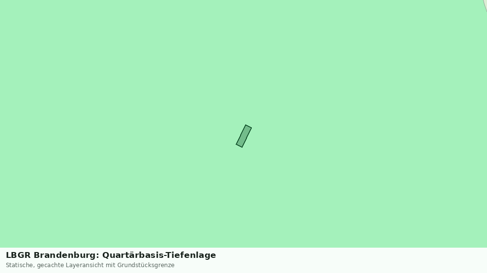 Statische Kartenansicht: LBGR Brandenburg: Quartärbasis-Tiefenlage