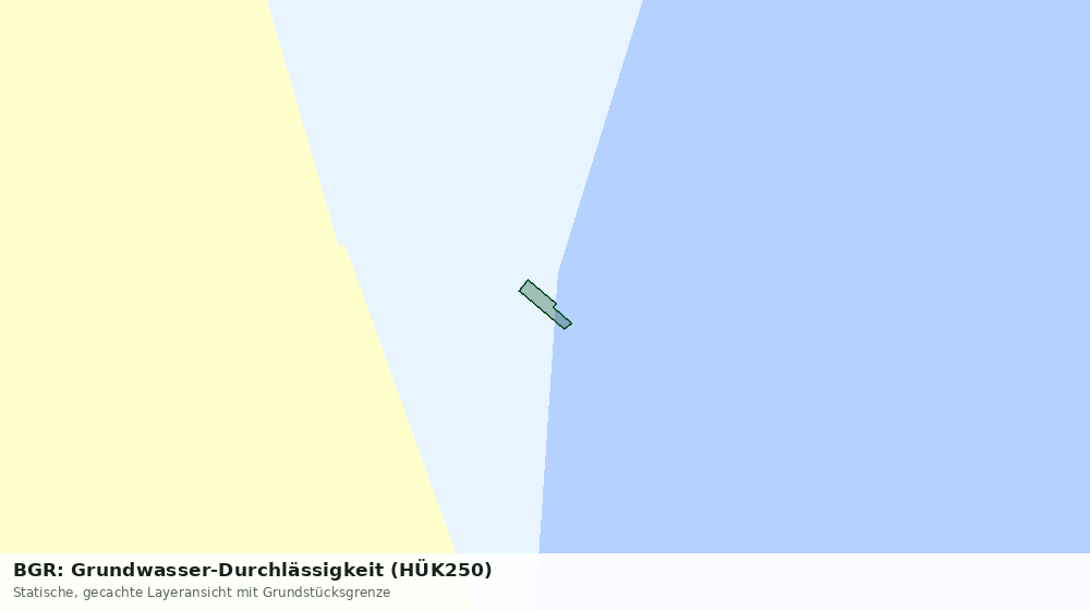 Statische Kartenansicht: BGR: Grundwasser-Durchlässigkeit (HÜK250)