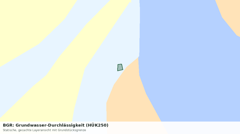Statische Kartenansicht: BGR: Grundwasser-Durchlässigkeit (HÜK250)