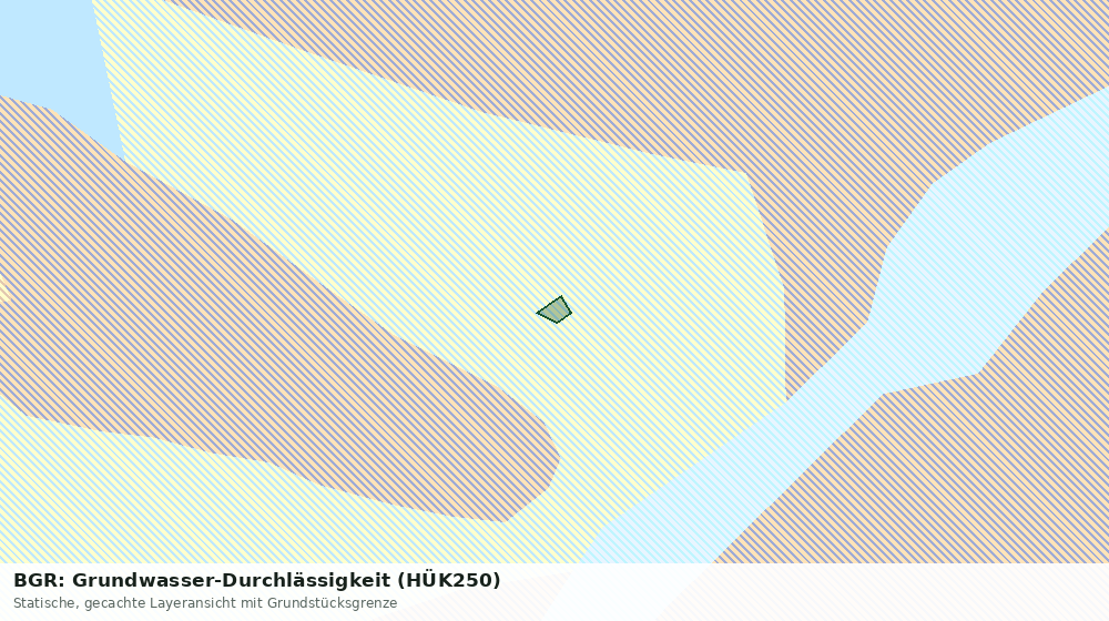 Statische Kartenansicht: BGR: Grundwasser-Durchlässigkeit (HÜK250)