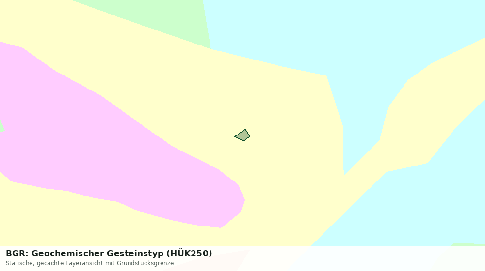 Statische Kartenansicht: BGR: Geochemischer Gesteinstyp (HÜK250)