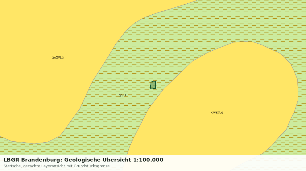 Statische Kartenansicht: LBGR Brandenburg: Geologische Übersicht 1:100.000