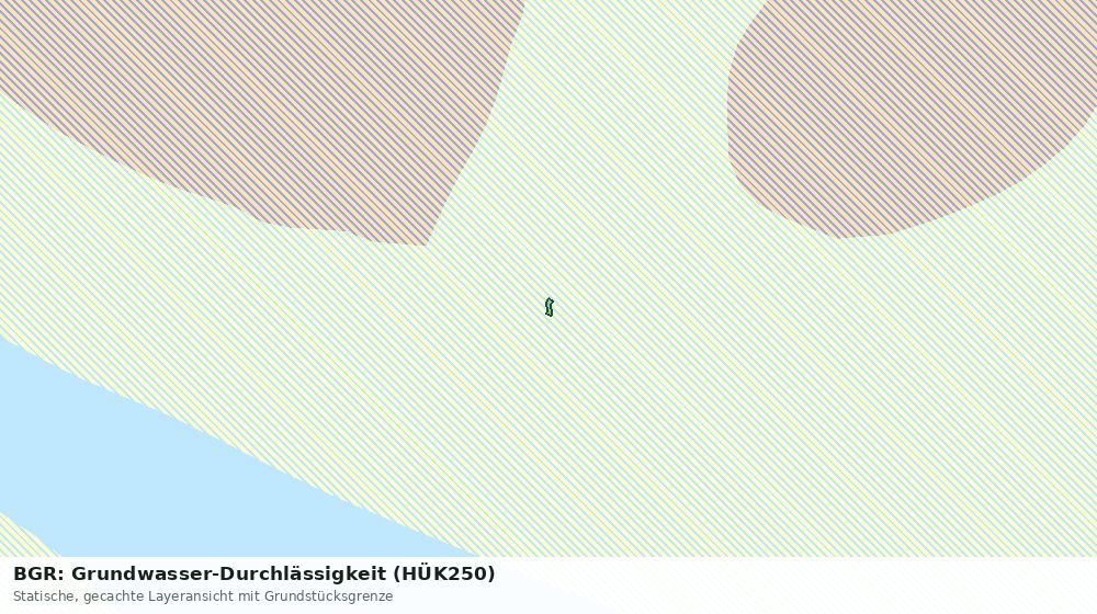 Statische Kartenansicht: BGR: Grundwasser-Durchlässigkeit (HÜK250)