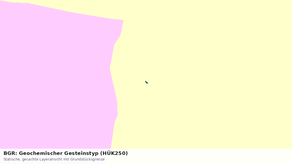 Statische Kartenansicht: BGR: Geochemischer Gesteinstyp (HÜK250)