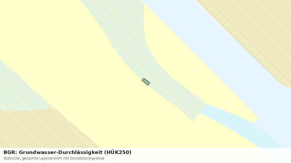 Statische Kartenansicht: BGR: Grundwasser-Durchlässigkeit (HÜK250)