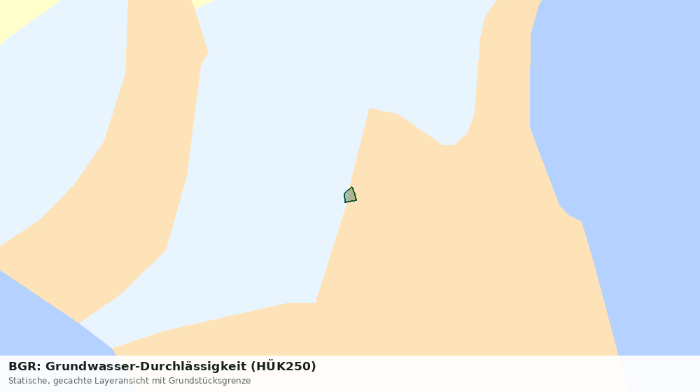 Statische Kartenansicht: BGR: Grundwasser-Durchlässigkeit (HÜK250)