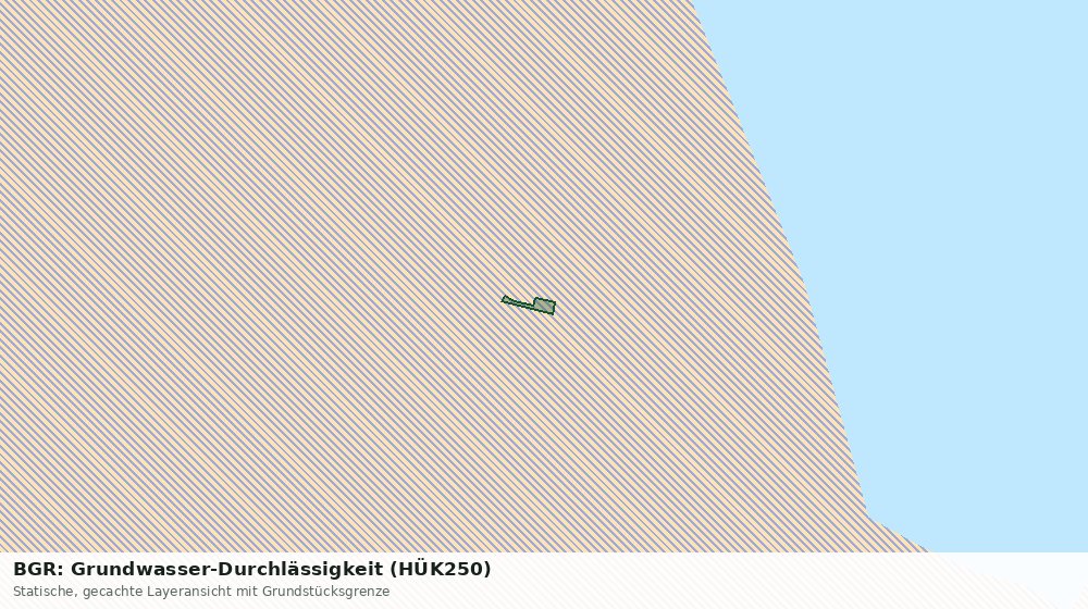 Statische Kartenansicht: BGR: Grundwasser-Durchlässigkeit (HÜK250)