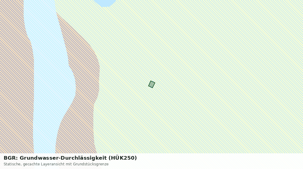 Statische Kartenansicht: BGR: Grundwasser-Durchlässigkeit (HÜK250)