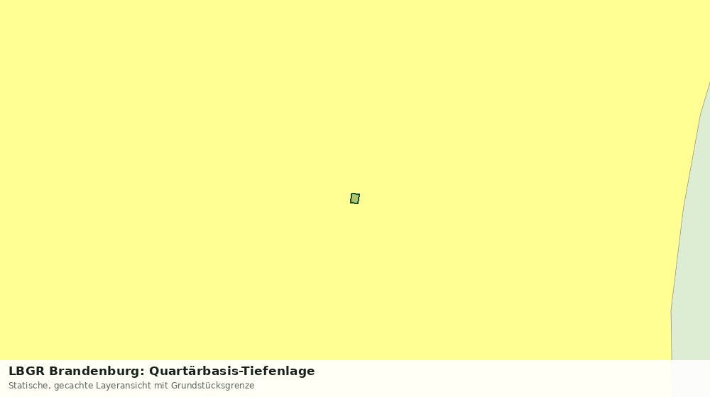 Statische Kartenansicht: LBGR Brandenburg: Quartärbasis-Tiefenlage
