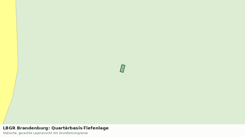 Statische Kartenansicht: LBGR Brandenburg: Quartärbasis-Tiefenlage