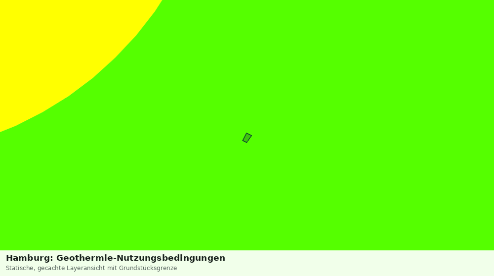 Statische Kartenansicht: Hamburg: Geothermie-Nutzungsbedingungen