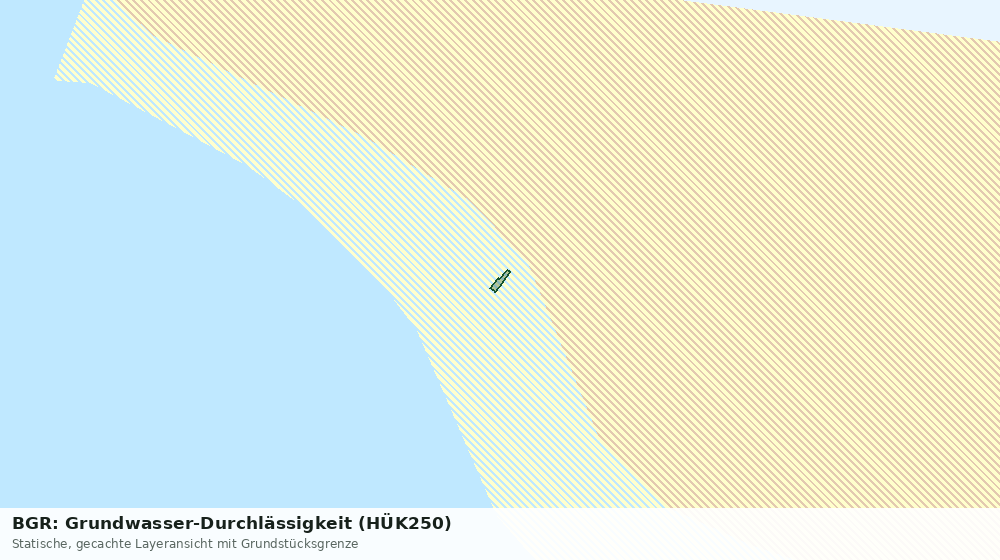 Statische Kartenansicht: BGR: Grundwasser-Durchlässigkeit (HÜK250)