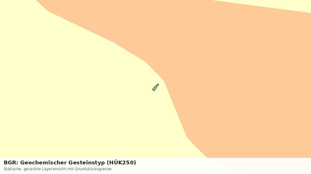 Statische Kartenansicht: BGR: Geochemischer Gesteinstyp (HÜK250)