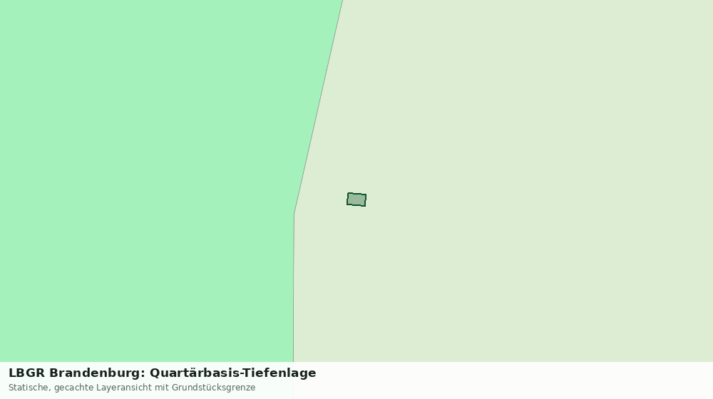Statische Kartenansicht: LBGR Brandenburg: Quartärbasis-Tiefenlage