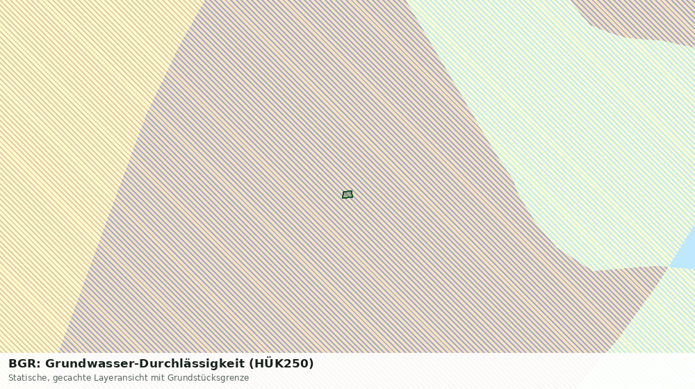 Statische Kartenansicht: BGR: Grundwasser-Durchlässigkeit (HÜK250)