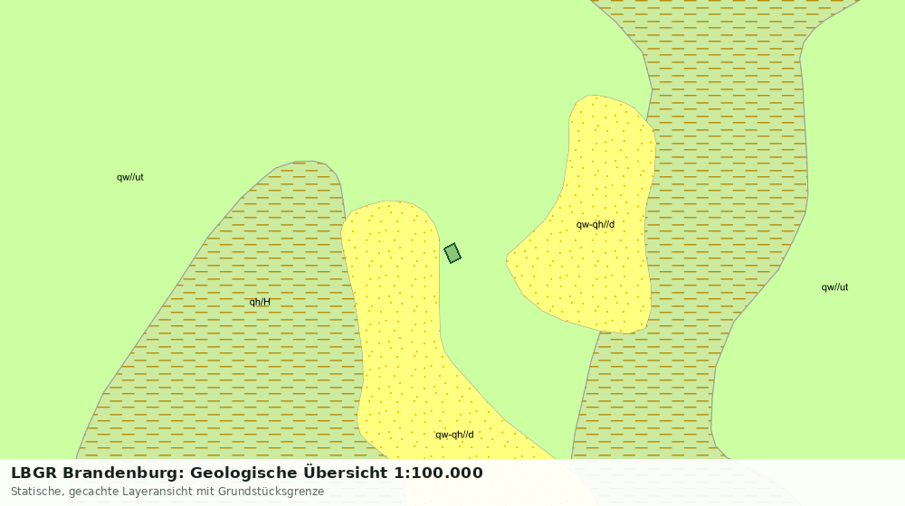 Statische Kartenansicht: LBGR Brandenburg: Geologische Übersicht 1:100.000