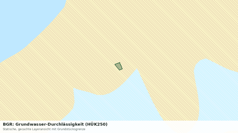 Statische Kartenansicht: BGR: Grundwasser-Durchlässigkeit (HÜK250)