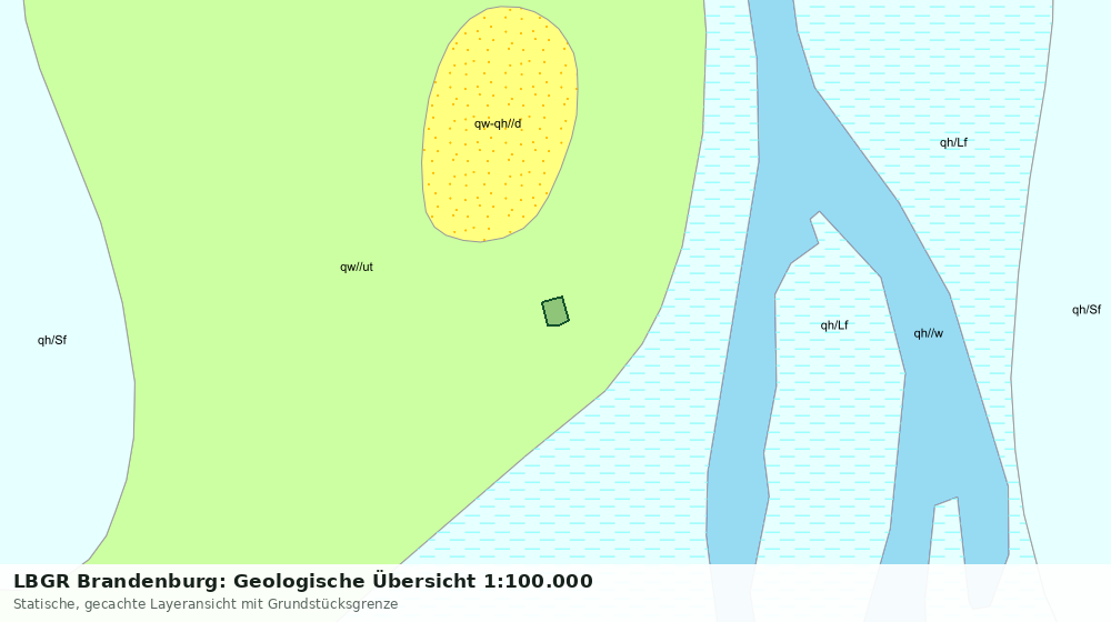 Statische Kartenansicht: LBGR Brandenburg: Geologische Übersicht 1:100.000