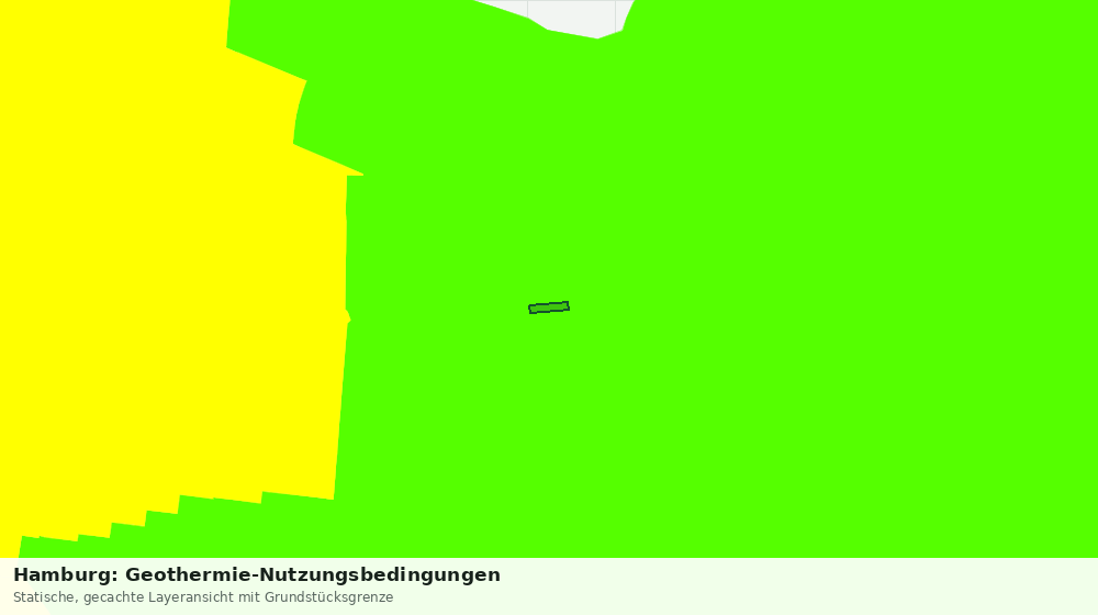 Statische Kartenansicht: Hamburg: Geothermie-Nutzungsbedingungen