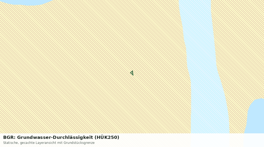 Statische Kartenansicht: BGR: Grundwasser-Durchlässigkeit (HÜK250)