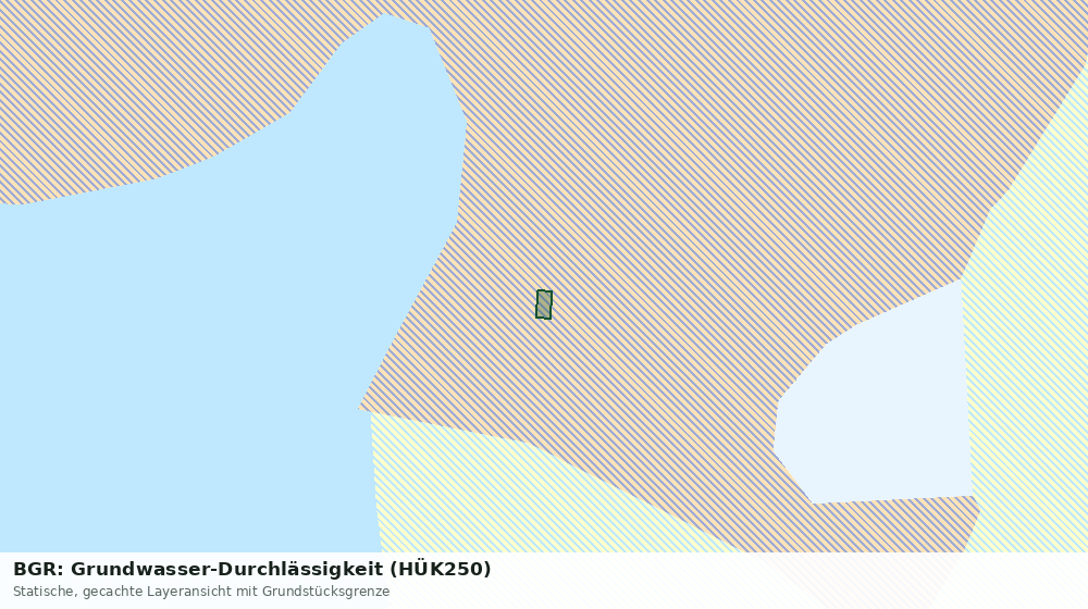 Statische Kartenansicht: BGR: Grundwasser-Durchlässigkeit (HÜK250)