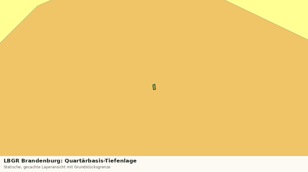 Statische Kartenansicht: LBGR Brandenburg: Quartärbasis-Tiefenlage