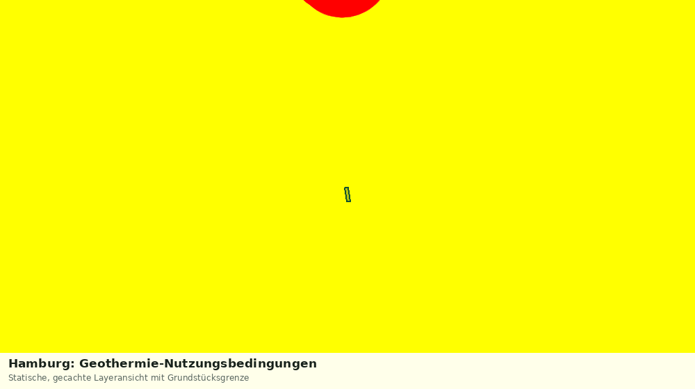 Statische Kartenansicht: Hamburg: Geothermie-Nutzungsbedingungen