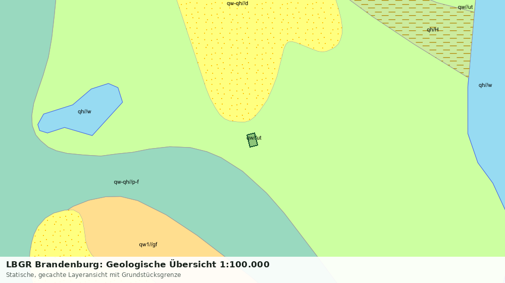 Statische Kartenansicht: LBGR Brandenburg: Geologische Übersicht 1:100.000