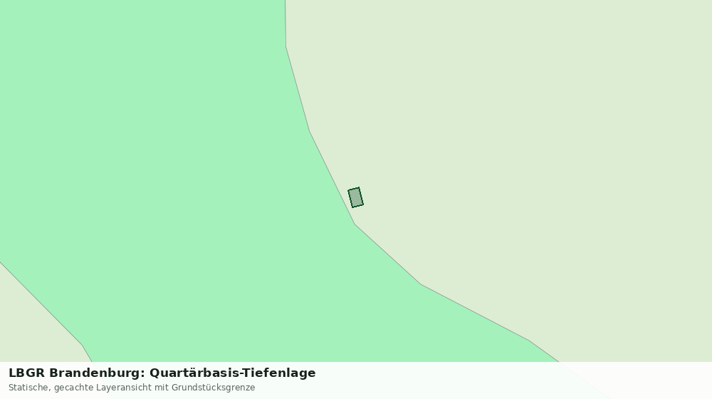 Statische Kartenansicht: LBGR Brandenburg: Quartärbasis-Tiefenlage