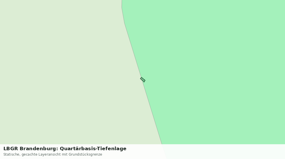 Statische Kartenansicht: LBGR Brandenburg: Quartärbasis-Tiefenlage