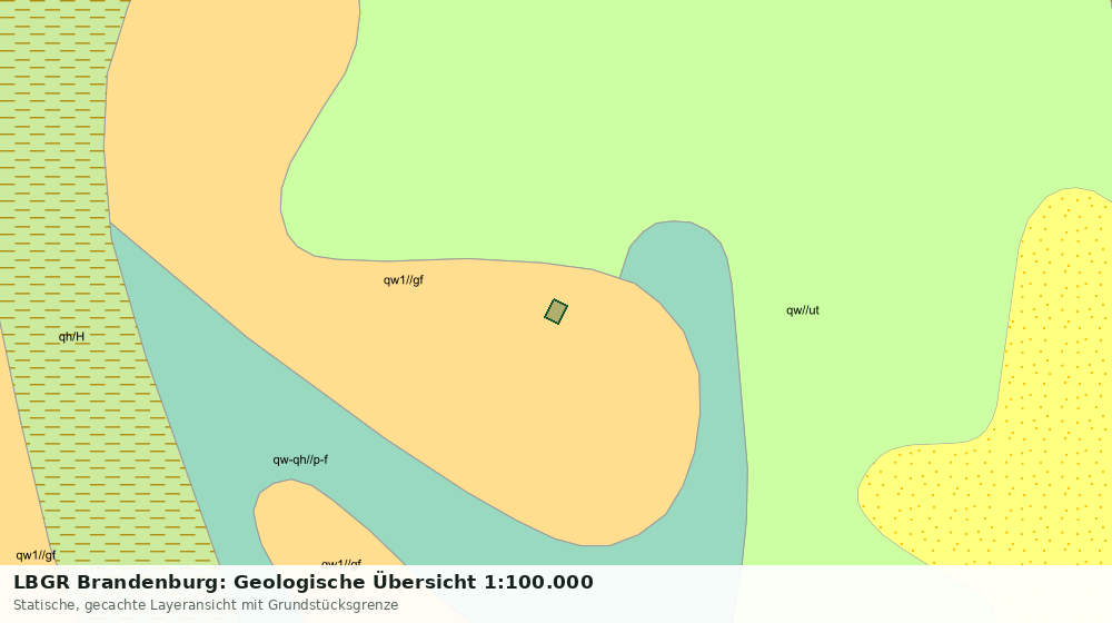 Statische Kartenansicht: LBGR Brandenburg: Geologische Übersicht 1:100.000