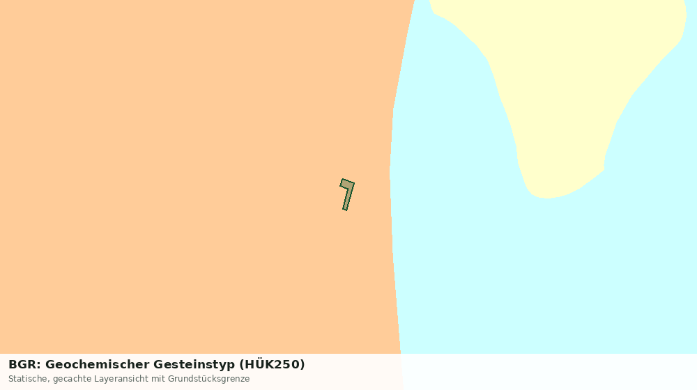 Statische Kartenansicht: BGR: Geochemischer Gesteinstyp (HÜK250)