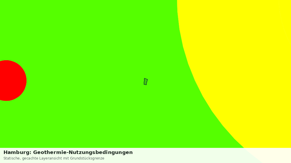 Statische Kartenansicht: Hamburg: Geothermie-Nutzungsbedingungen