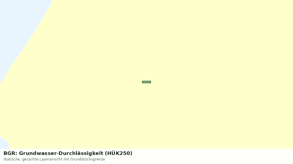 Statische Kartenansicht: BGR: Grundwasser-Durchlässigkeit (HÜK250)