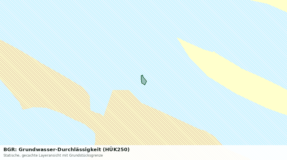 Statische Kartenansicht: BGR: Grundwasser-Durchlässigkeit (HÜK250)