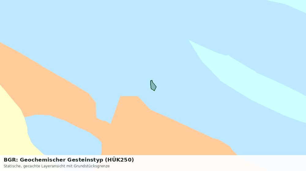 Statische Kartenansicht: BGR: Geochemischer Gesteinstyp (HÜK250)