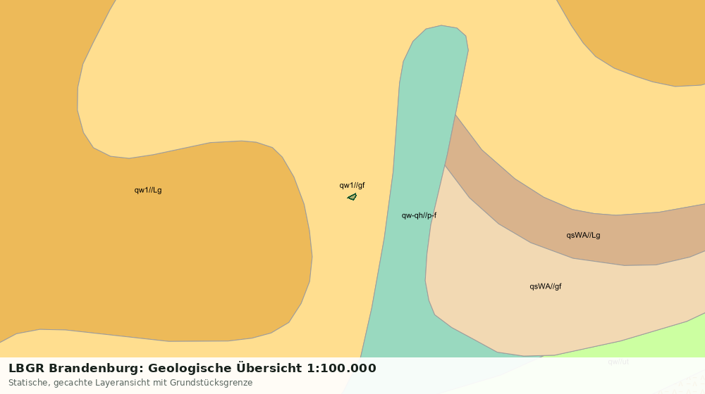 Statische Kartenansicht: LBGR Brandenburg: Geologische Übersicht 1:100.000