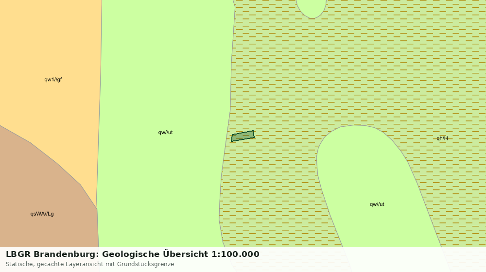Statische Kartenansicht: LBGR Brandenburg: Geologische Übersicht 1:100.000