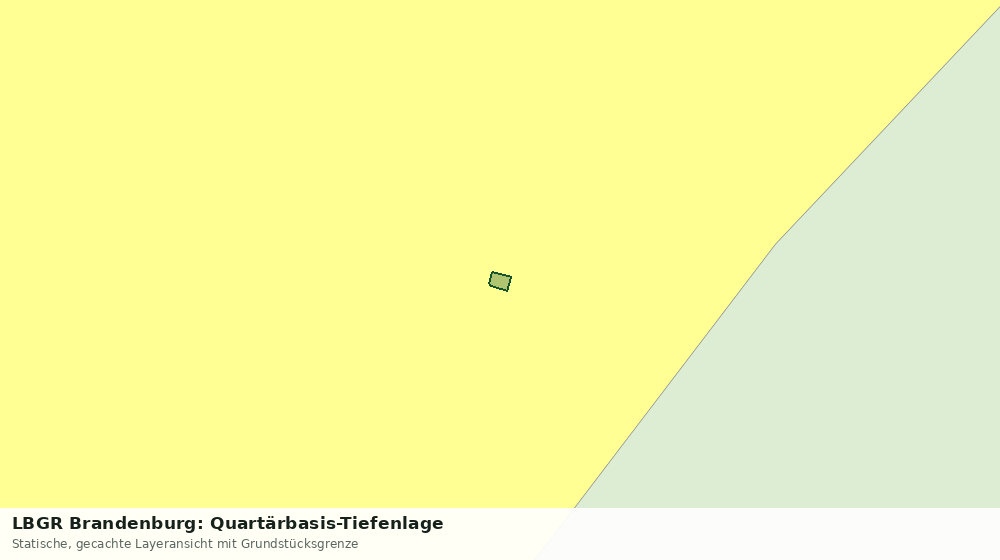 Statische Kartenansicht: LBGR Brandenburg: Quartärbasis-Tiefenlage